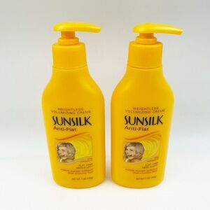 TWO Sunsilk Anti Flat Weightless Volumizing Creme Cream Hair Pump New Old Stock